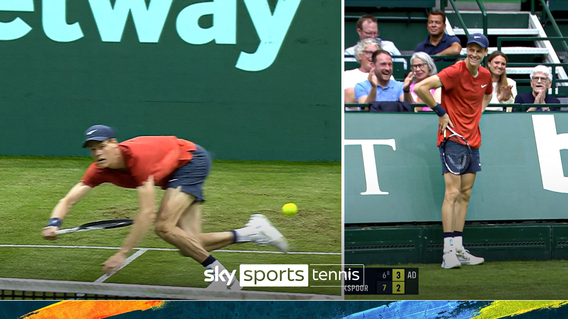 'Shot of the season!' | Sinner pulls off superb dive to break serve