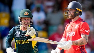 England were restricted to 165-6 chasing 202 to beat Australia in Barbados on Saturday
