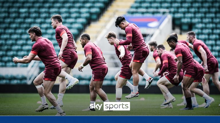 England's six uncapped players got their chance to impress head coach Steve Borthwick before they flew out to Japan for the start of their summer tour