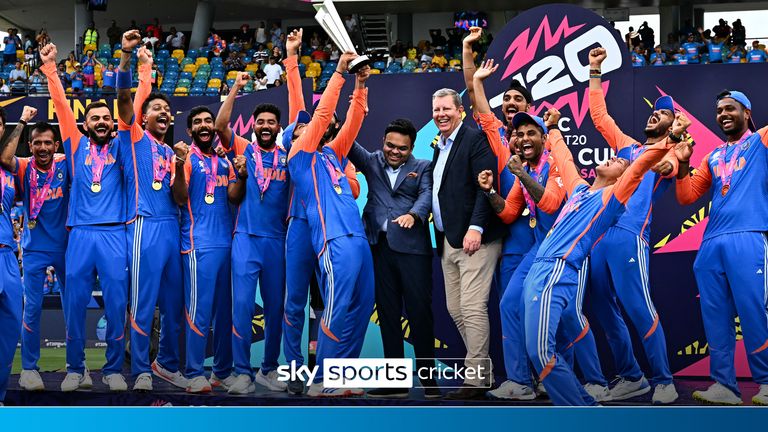 Watch India being crowned T20 World Cup champions after beating South Africa in Bridgetown