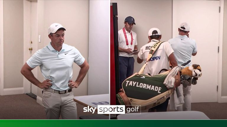 McIlroy watches on heartbroken as Bryson DeChambeau putts to win the US Open