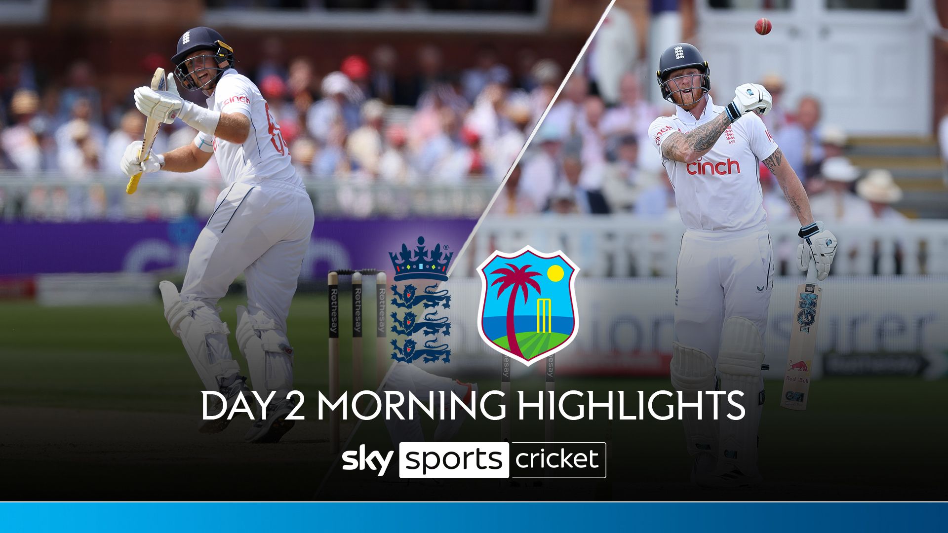 Day two morning highlights: England lead West Indies by 172