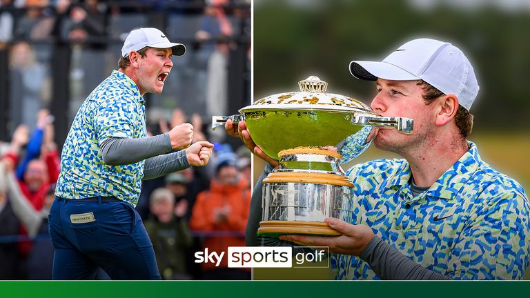 Bob MacIntyre won his first Scottish Open title in front of friends and family and did not hold back during the celebrations!