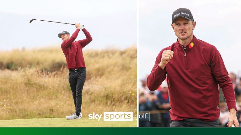 Highlights from Justin Rose's final round at The Open, where he finished tied-second despite carding a four-under 67