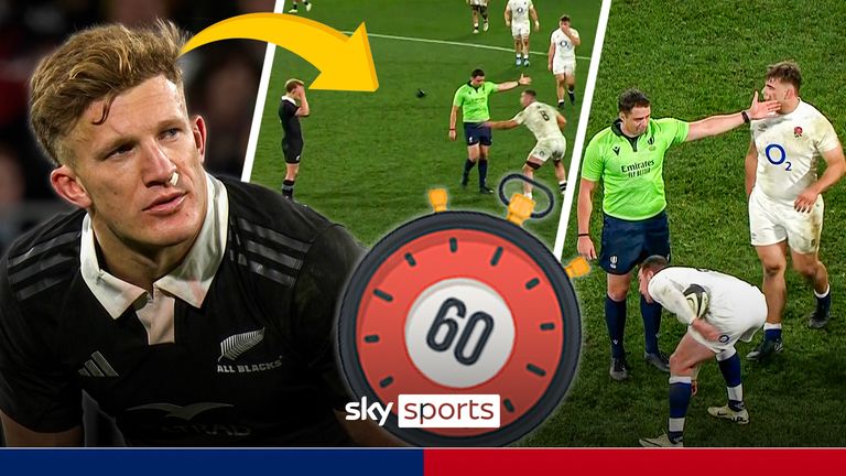 New Zealand's Damian McKenzie was unable to kick a late penalty against England after taking longer than 60 seconds but was he given enough time?