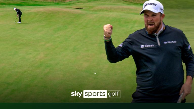 Shane Lowry holed a monster putt for birdie on the fifth hole during the final day, delighting the Royal Troon crowd in the process