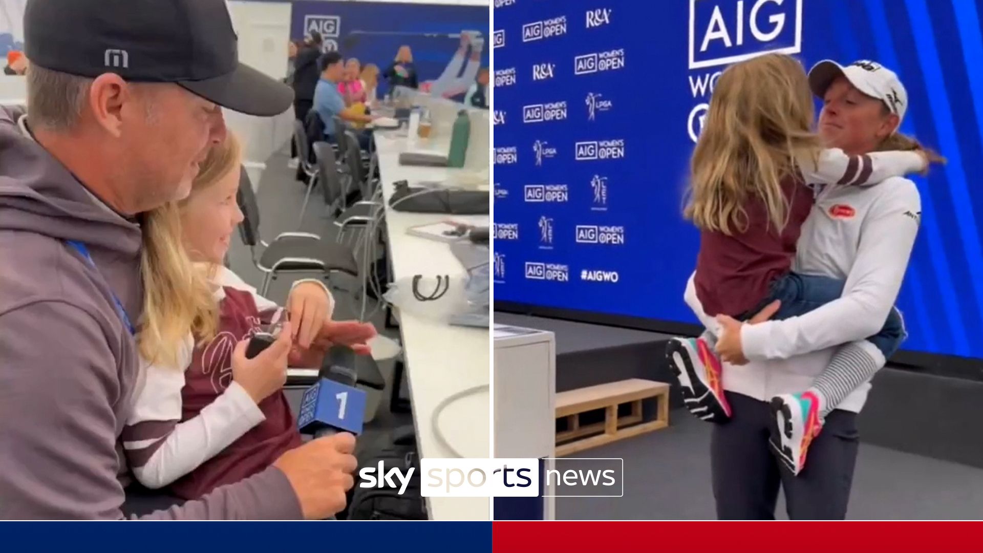 'A BIG one with a slide!' | Lewis promises daughter pool if she wins Women's Open