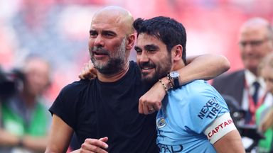 Pep Guardiola and Ilkay Gundogan have been reunited at Man City