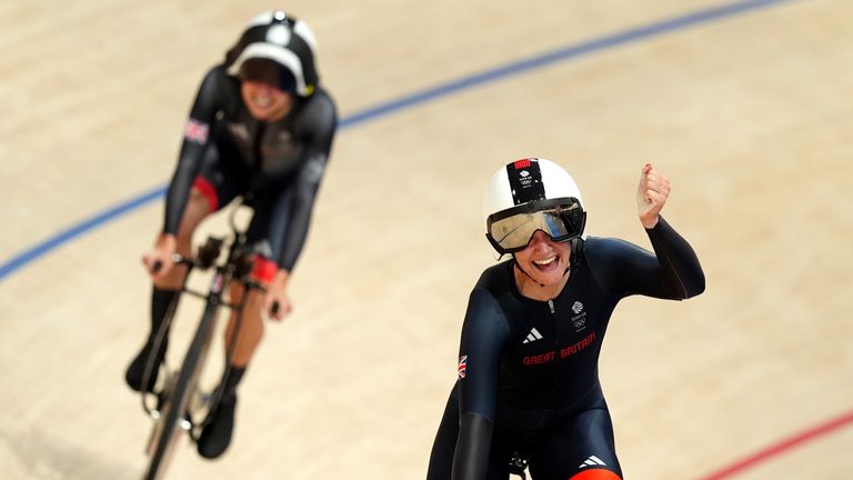Elinor Barker won her third Olympic medal in the women's team pursuit