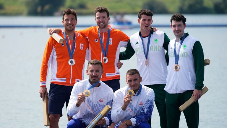 Oli Wilkes, David Ambler, Matt Aldridge and Freddie Davidson had to settle for bronze in the men's four