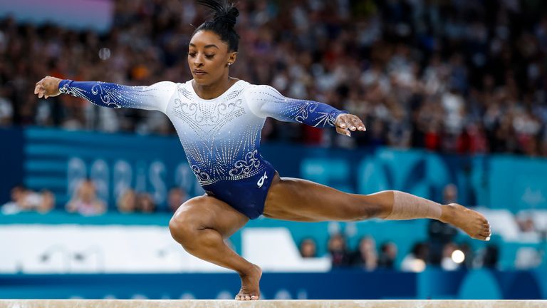 Simone Biles missed out on a medal in the beam final