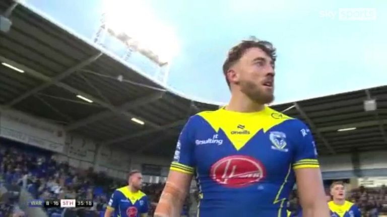 Matty Ashton capitalised on some George Williams magic for his first try for Warrington Wolves in the Betfred Super League elimination play-off against St Helens