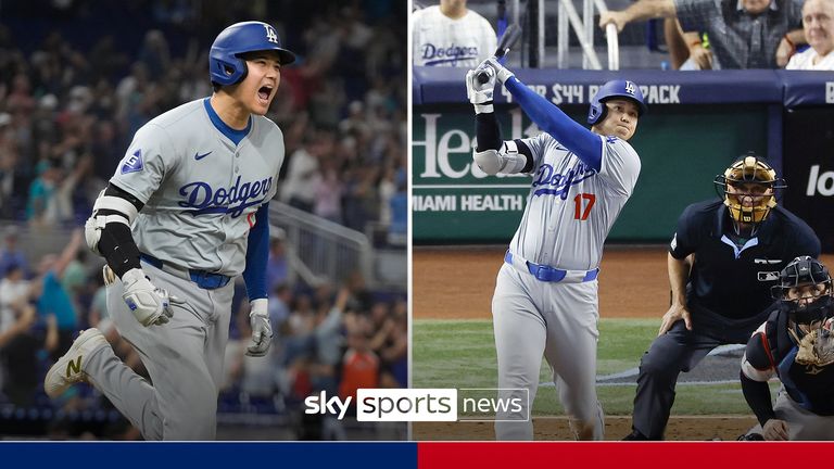 Shohei Ohtani becomes the first Major League Baseball player to hit 50 home runs and steal 50 bases in a season