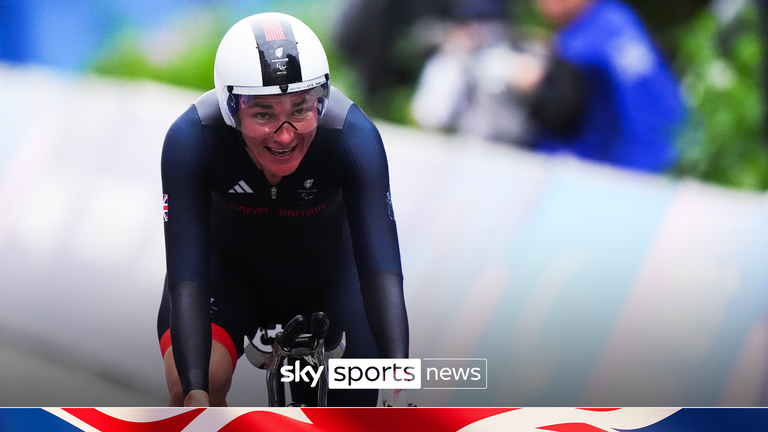 Sarah Storey claims her 18th gold medal by winning the women's C5 time trial at Paris 2024