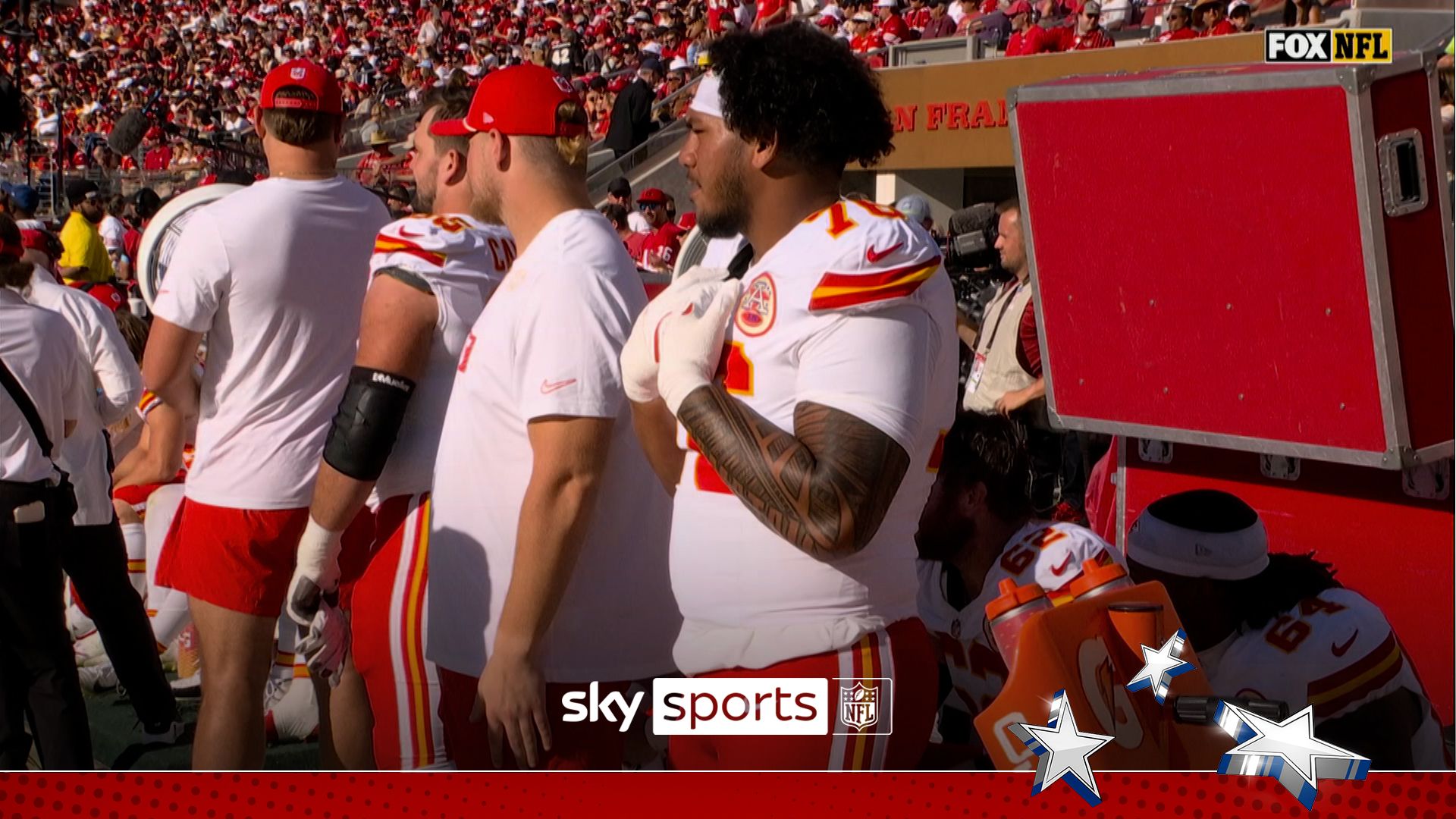 Tents? Nope! | Chiefs backups used to protect starters from sun!