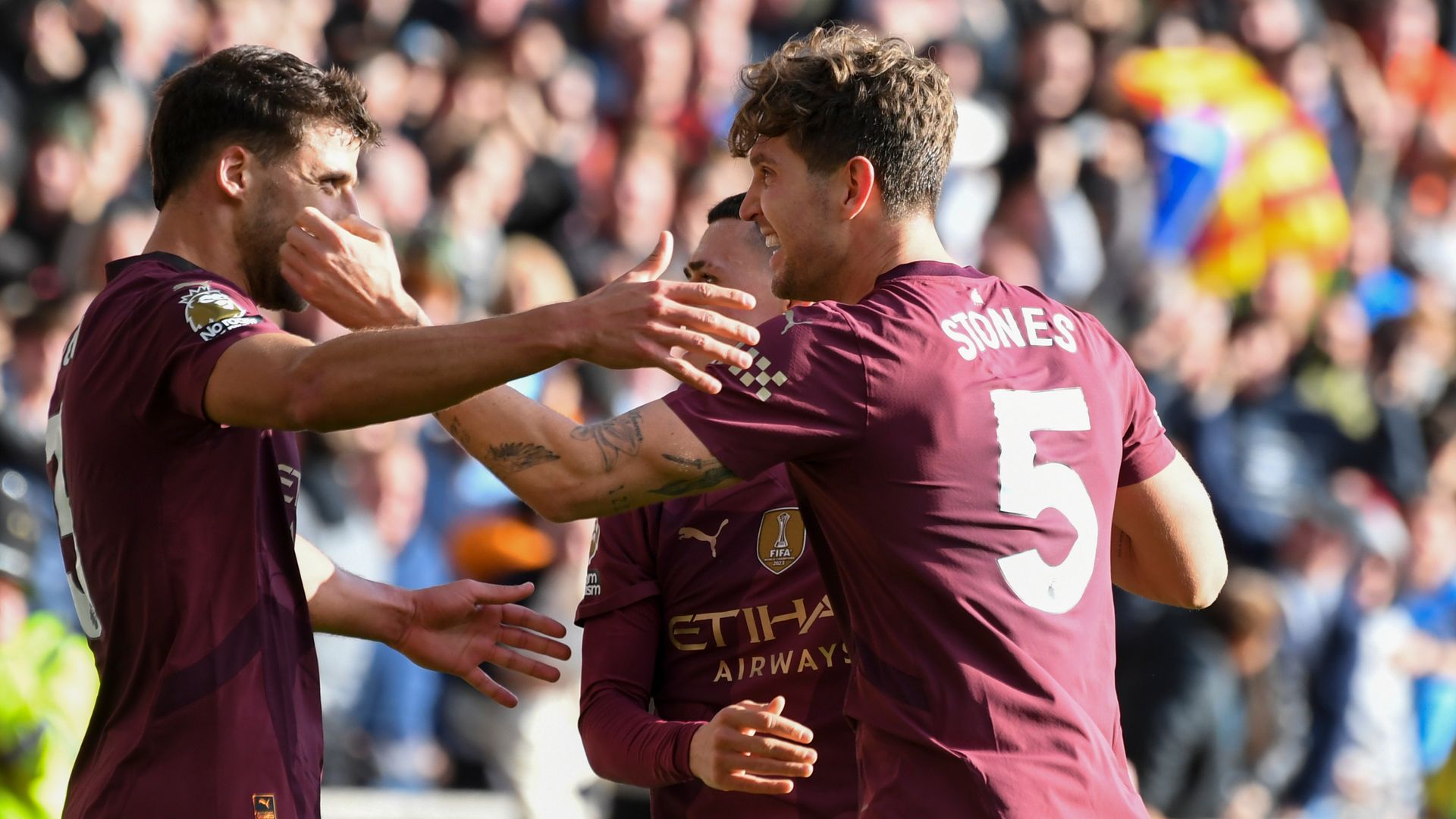 Stones hails 'special team, special club' as Man City set new unbeaten run