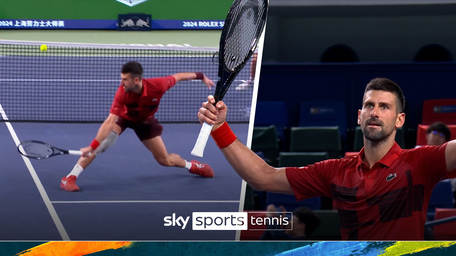 'That is outrageous!' | Djokovic makes INCREDIBLE no-look shot