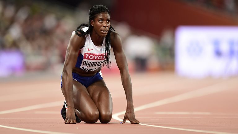 Ohuruogu won Olympic gold at the Beijing Olympics