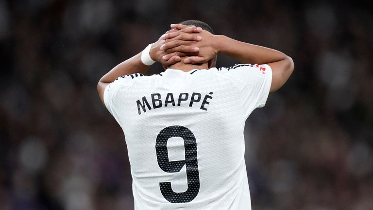 Real Madrid's Kylian Mbappe has been omitted from the latest France squad