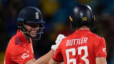 England's captain Jos Buttler and Will Jacks put on a 129-run stand during their seven-wicket win over the West Indies 