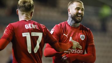 Stephen Humphrys celebrates scoring for Barnsley