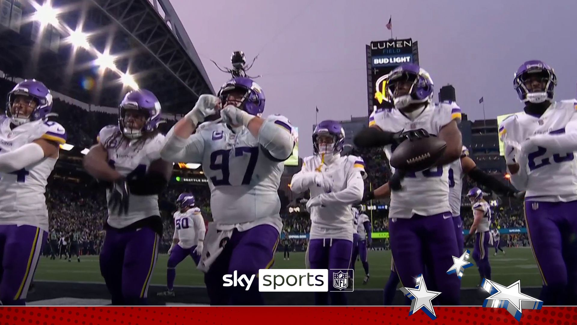Camp Rock meets NFL! Vikings pull off latest celebration dance