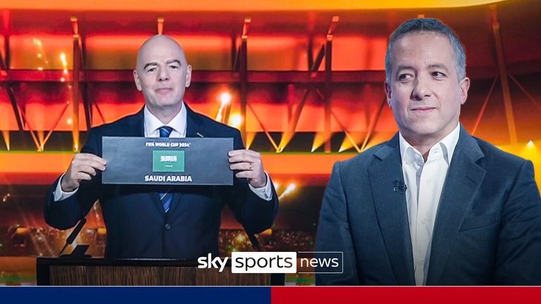 FIFA unveils Saudi Arabia as hosts for the World Cup in 2034 as Sky Sports chief reporter Kaveh Solhekol reacts to the process