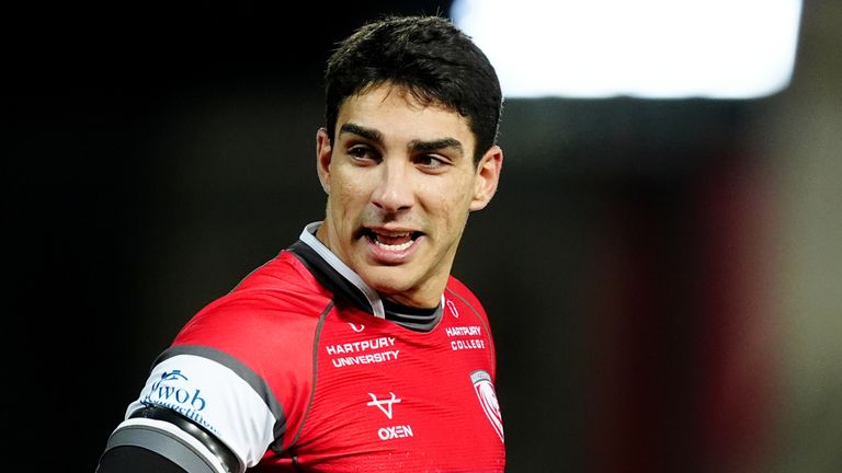 Santiago Carreras kicked two conversions for Gloucester