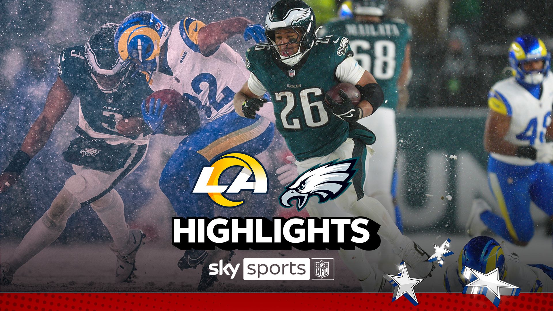 SNOW GAME! Barkley the hero as Hurts battles injury in Rams-Eagles playoff thriller!