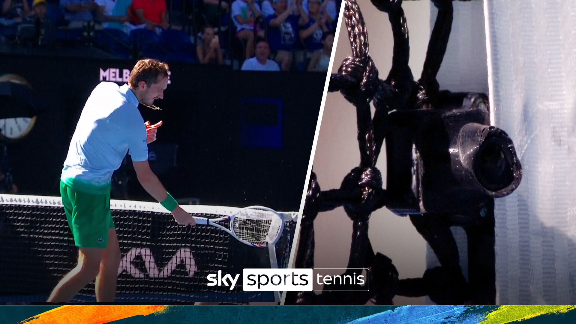 Medvedev SMASHES the net camera in Australian Open outburst!
