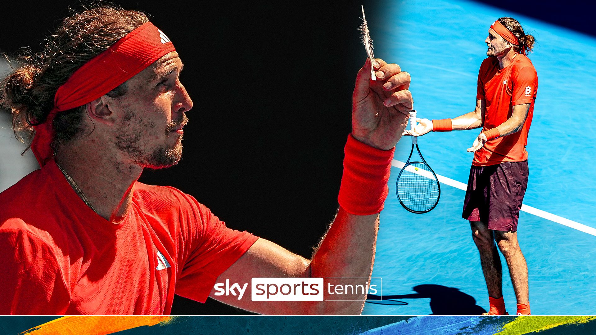 'Buddy it's a feather!?' | Zverev FUMES as umpire stops play!