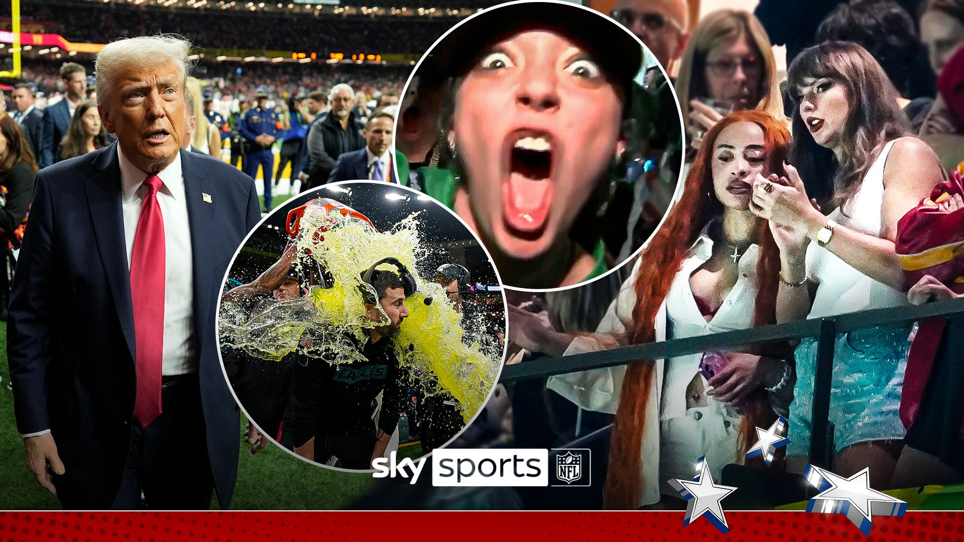 A-list celebs, soakings and mad fans! | ICYMI, Super Bowl best bits