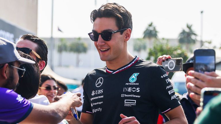Die Nation mit den meisten Fahrern 2025: Grossbritannien stellt mit George Russell (Mercedes), Lewis Hamilton (Ferrari, nicht im Foto), Lando Norris (McLaren, nicht im Foto) und Oliver Bearman (Haas, nicht im Foto) die meisten Fahrer einer Nation in dieser Saison.