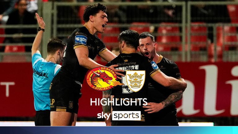 Sorotan Pertandingan Liga Super antara Catalans Dragons dan Hull FC