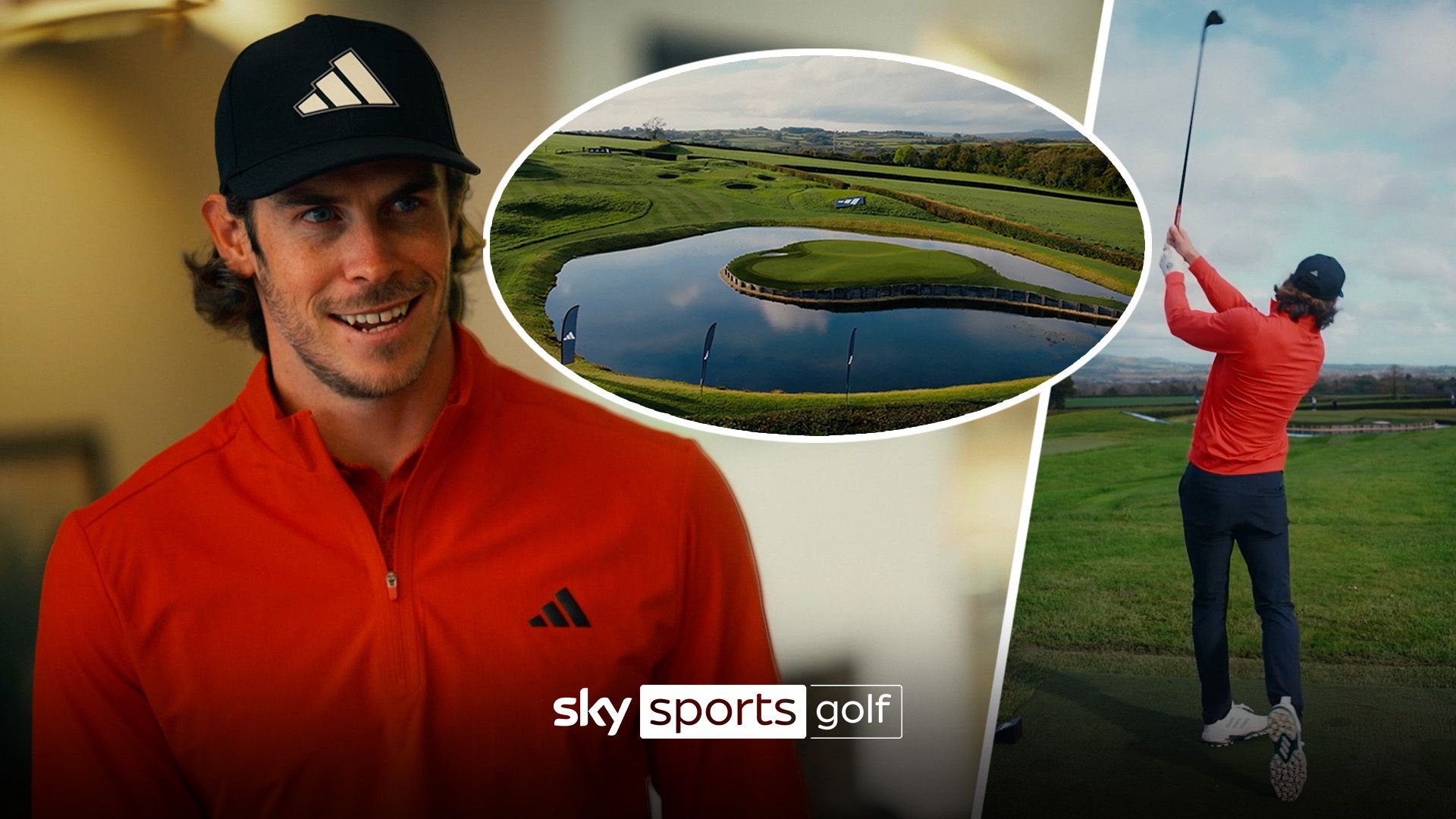 Bale takes on incredible hole-in-one challenge on golf course in his BACK GARDEN!