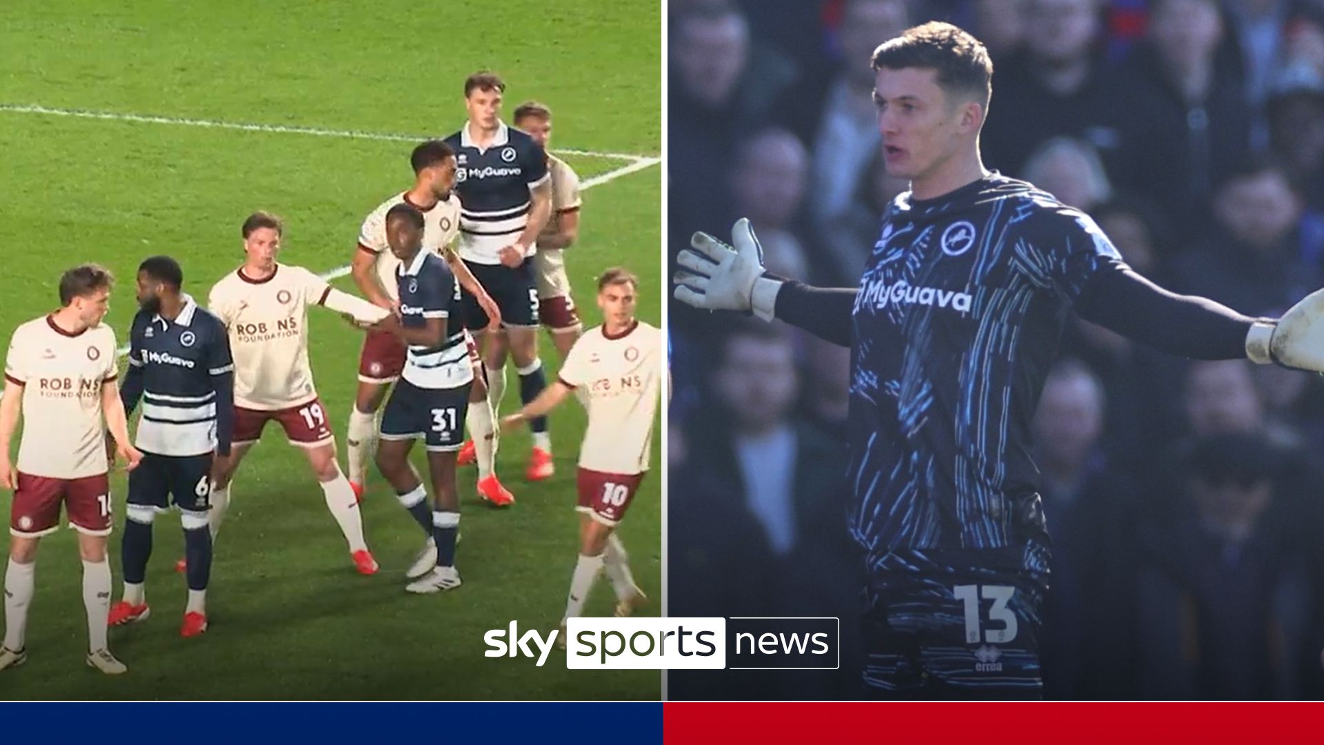 Millwall fans heard applauding in support of Roberts after Mateta incident