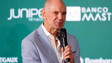 Adrian Newey at his Aston Martin unveiling last September