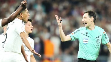 Jude Bellingham was also sent off in Real Madrid's Copa del Rey final defeat by Barcelona