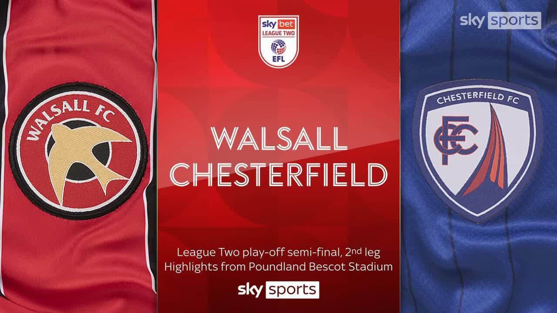 Walsall 2-1 Chesterfield (4-1 agg)