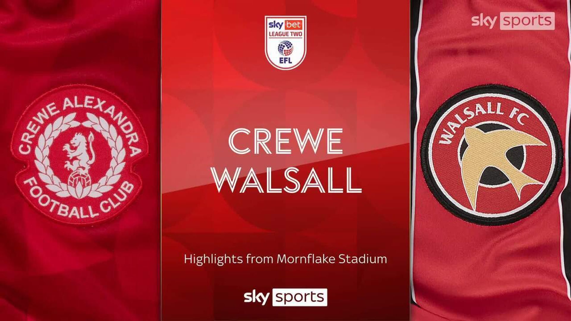 Crewe Alexandra 0-1 Walsall