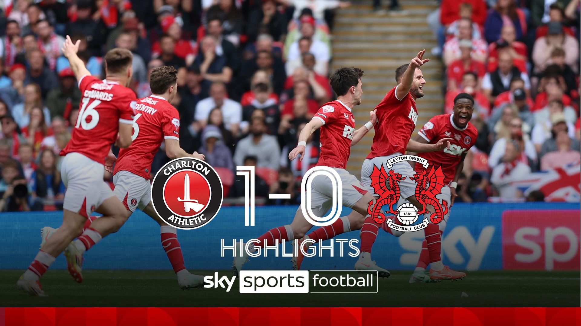 Charlton 1-0 Leyton Orient | League One play-off final highlights