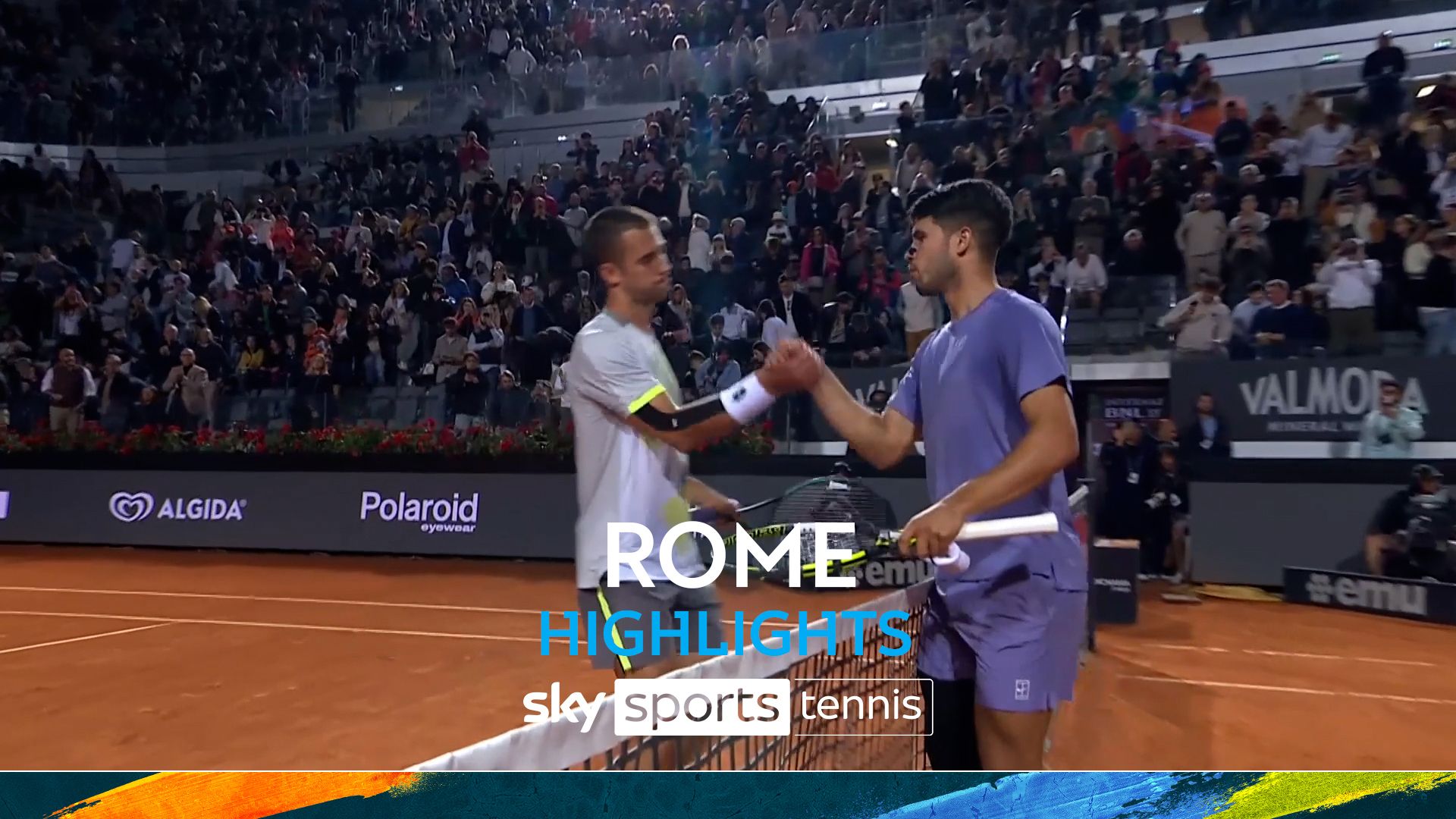 Alcaraz defeats Djere to reach the last 16 in Rome 