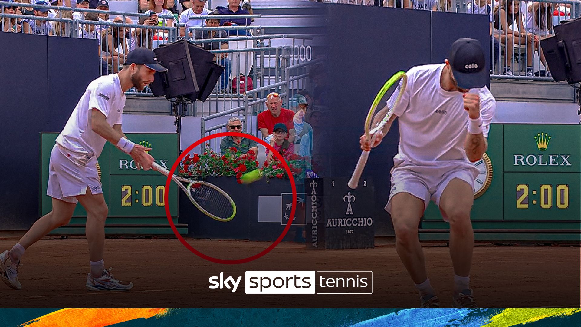 Second time lucky for Moutet's underarm serve that catches Draper out