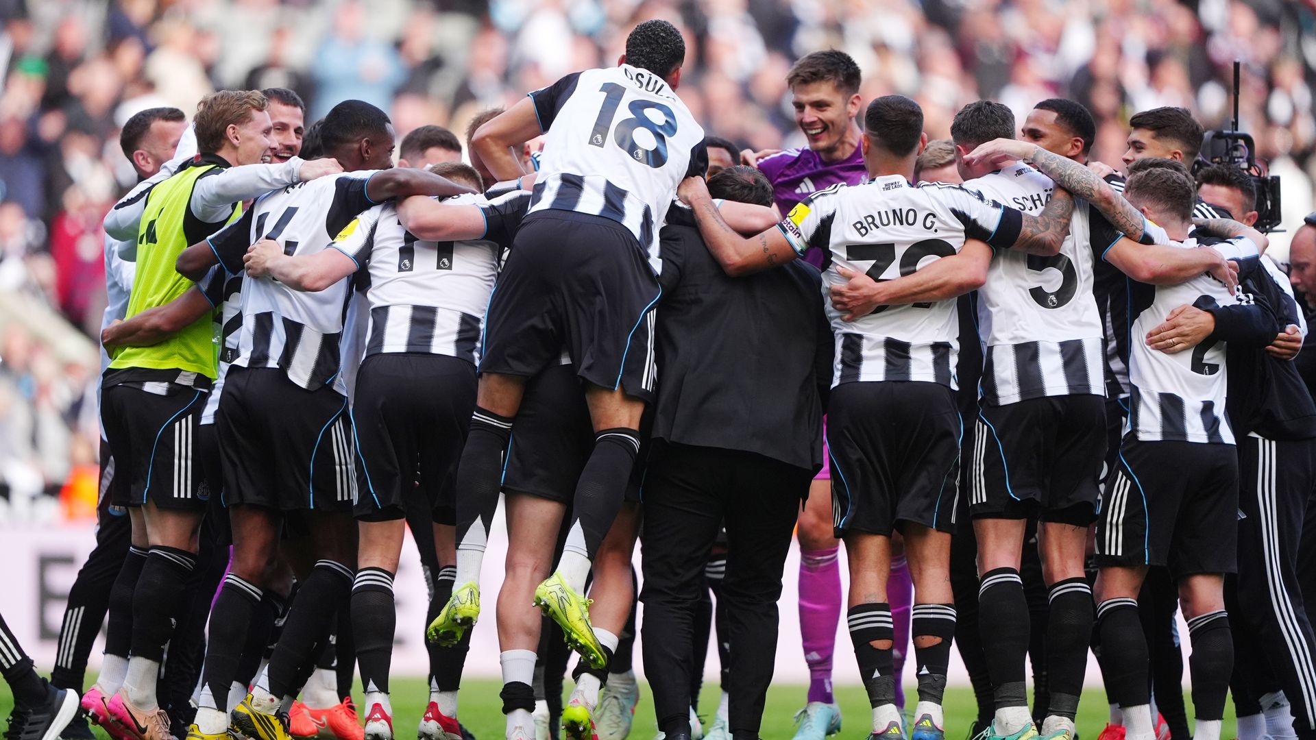 Newcastle squeeze into Champions League despite Everton defeat