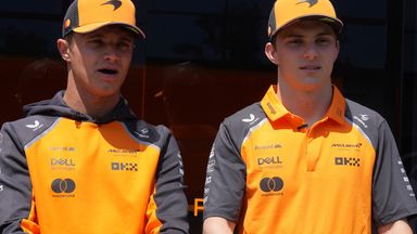McLaren drivers Lando Norris and Oscar Piastri