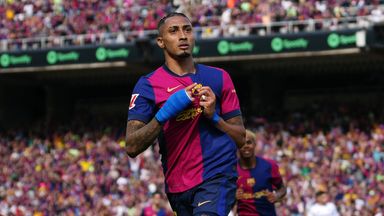 Raphinha scored twice to give Barcelona a lead they never relinquished