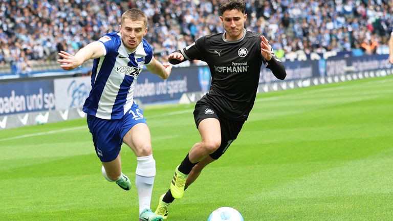 Hertha BSC gegen die SpVgg Greuther Fürth.