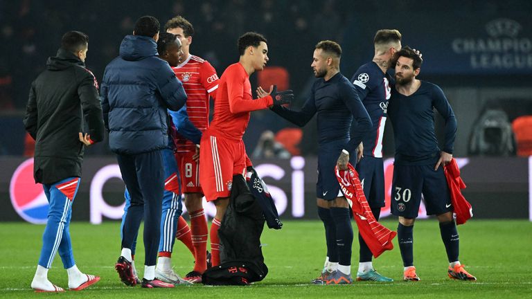 Neymar adelt Jamal Musiala - 2023 spielten sie in der Champions League im Achtelfinale gegeneinander.