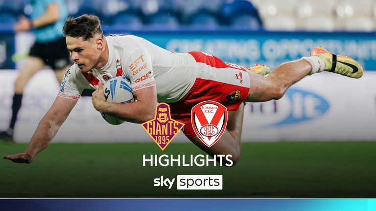 Highlights of the Super League match between Huddersfield and St Helens