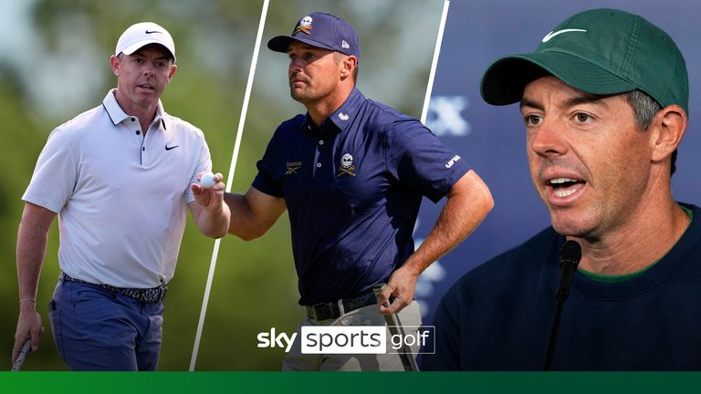 Rory McIlroy responds to Bryson DeChambeau's comments from The Masters, with DeChambeau revealing McIlroy did not speak to him throughout their final round together at Augusta
